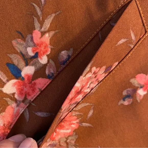 DR2 BY DANIEL RAINN Floral Print Duster in Smoked Paprika Sizes M L - Picture 4 of 8